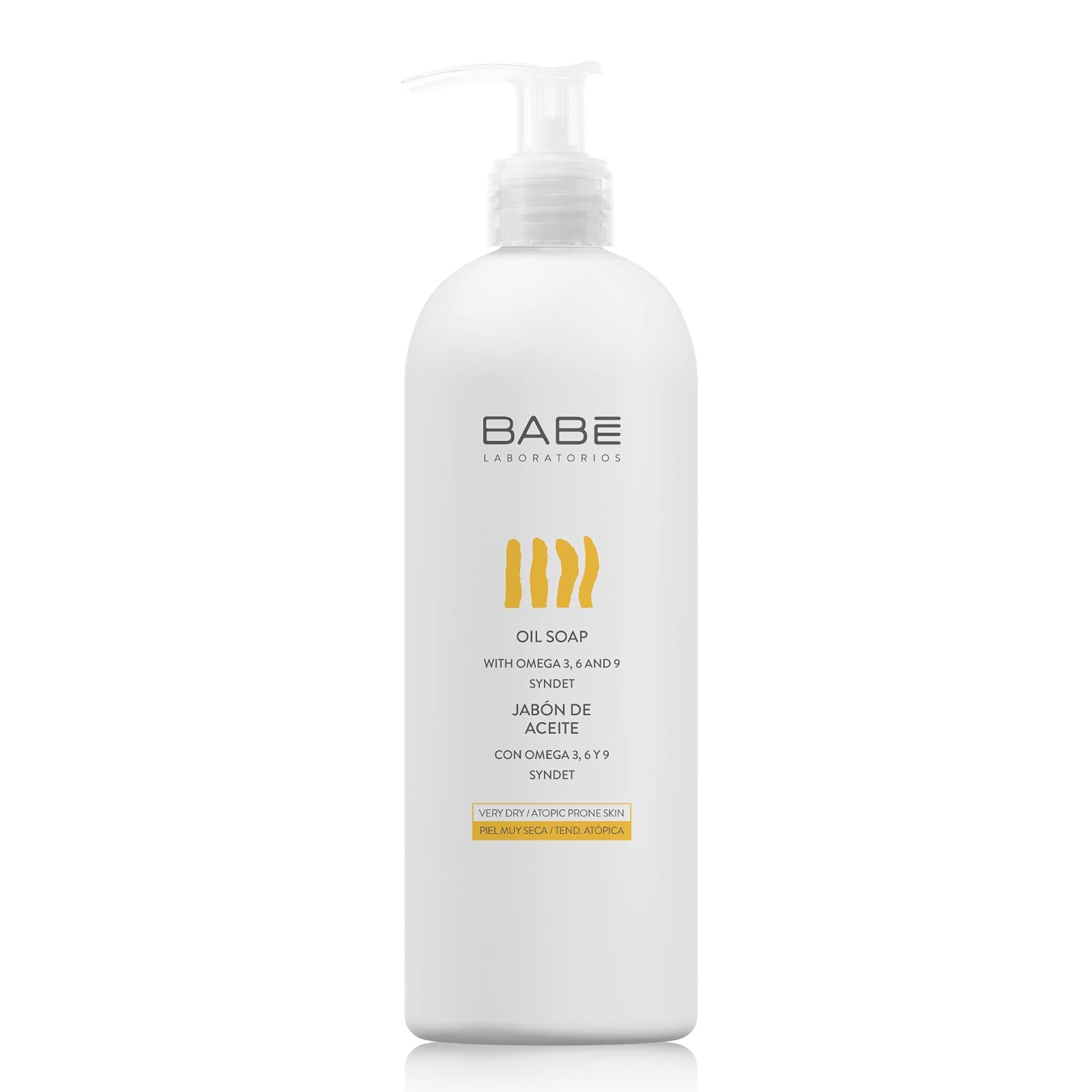 Babe Laboratorios Oil Soap with Omega 3 6 9 500ml